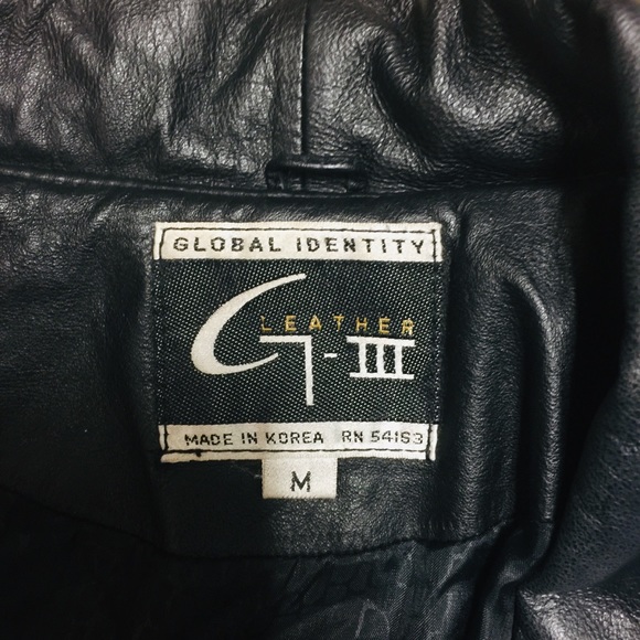 G- III Global Identity Genuine Leather Jacket Sz M - Picture 8 of 8